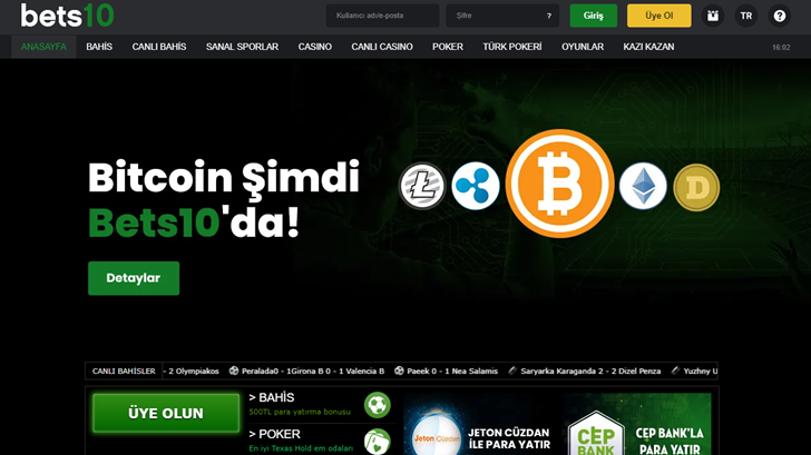 bets10 bitcoin giriş sayfası